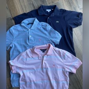 Three Men's Size Large Polo Shirts